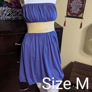 Size M, Purple and Yellow Dress